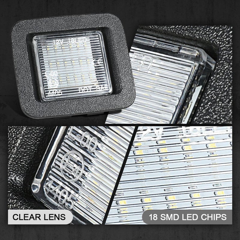 NUVISION LIGHTING Pair of LED License Plate Lights Compatible with 15-20 F150, FO2870101, NVL-LPL-029 - Image 4